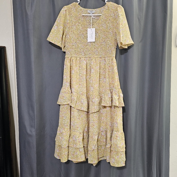 Yellow Polygram sundress medium - Picture 1 of 10